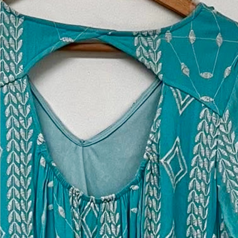 Altar’d State Teal Geometric Patterned Embroidere… - image 4